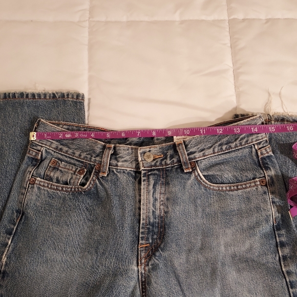 EUC Lucky Brand 100 percent cotton jeans, size 8, 29 waist American made - Picture 2 of 9